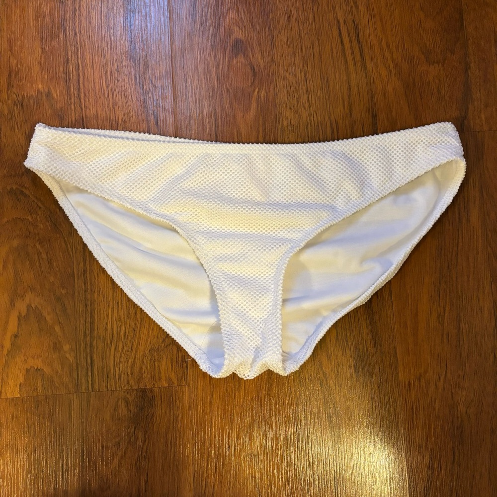 White bikini bottom